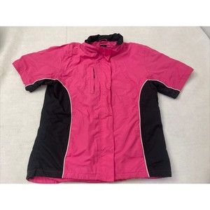 The Weather Co Pink Windbreaker Jacket Size Large L  Lined Lightweight